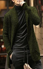 Load image into Gallery viewer, Black Men's Winter Cardigan
