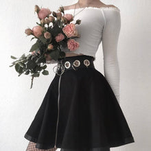Load image into Gallery viewer, Dark gothic steampunk Women's mini skirt
